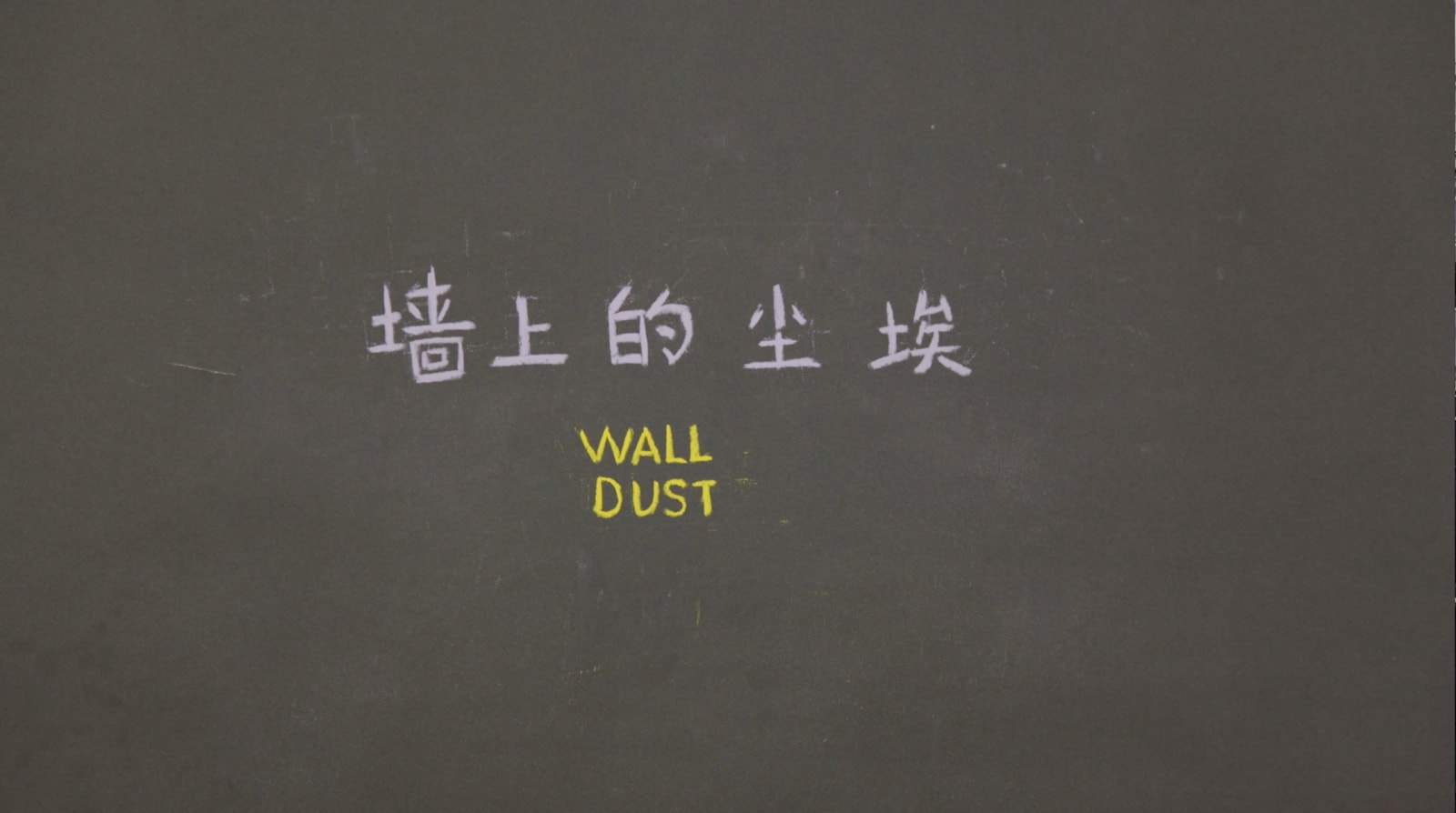 Wang Haiyang 王海洋, Wall Dust 墙上的尘埃, 2016