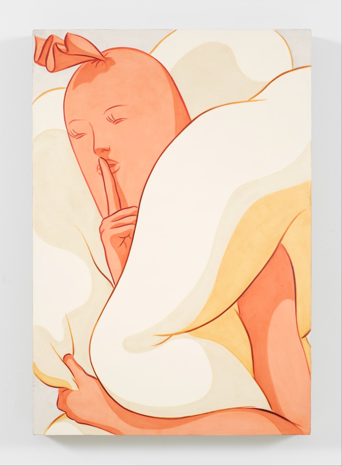 Ivy Haldeman 艾薇·海德曼, Finger to Lips, Pull Bun Closed, Gaze Left 手指在唇上，拉近面包，向左看, 2020
