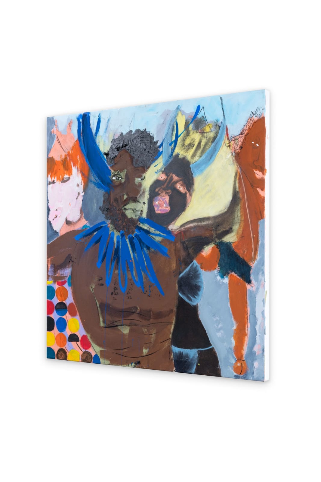 Curtis Talwst Santiago 柯蒂斯·塔尔沃斯特·圣地亚哥, Blue Devil’s and White Mas on the Savannah, Only Angel knows the Bacchanal 热带草原上的蓝恶魔和白假面，只有天使识得狂欢者, 2023