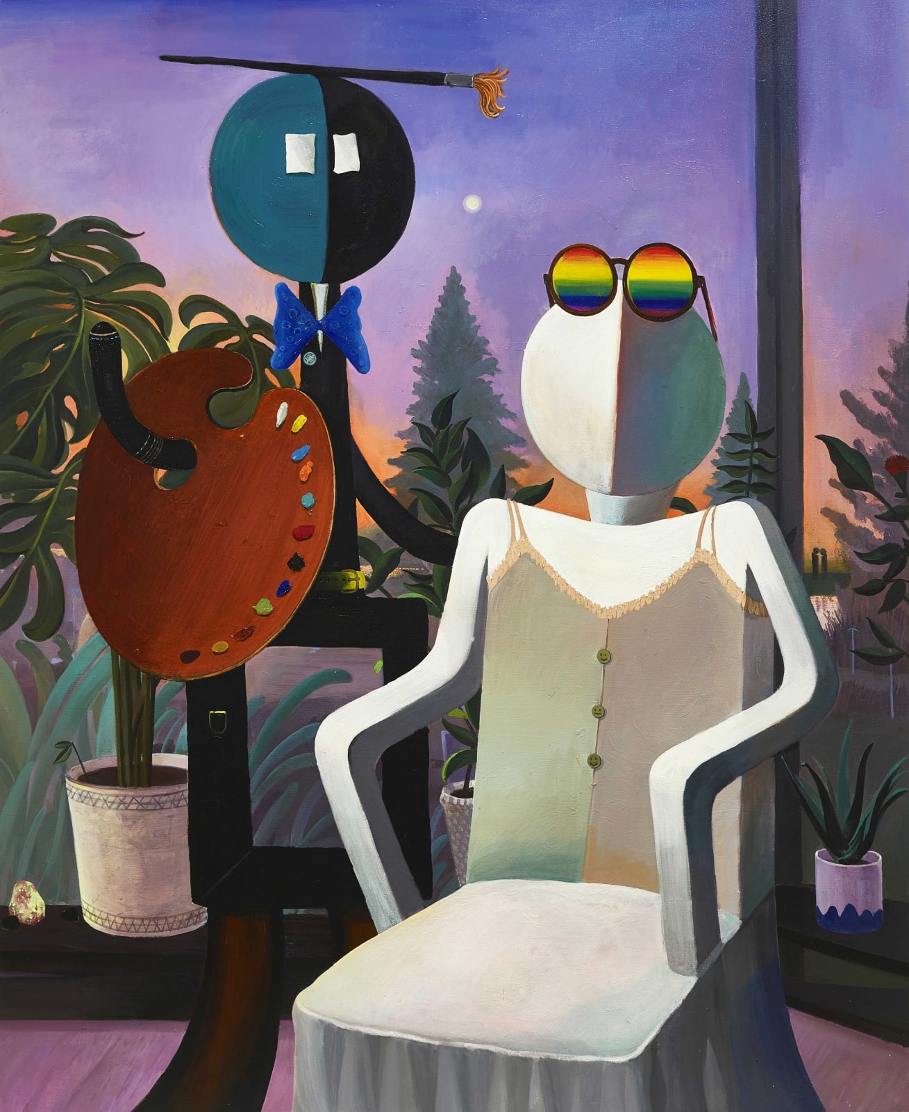 Cai Zebin 蔡泽滨, Fictional Image - Painter and Muse 编造的形象—画家与缪斯, 2020