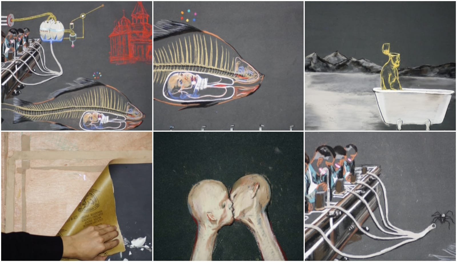 Wang Haiyang 王海洋, Freud, Fish and Butterfly 弗洛伊德，鱼和蝴蝶 , 2009