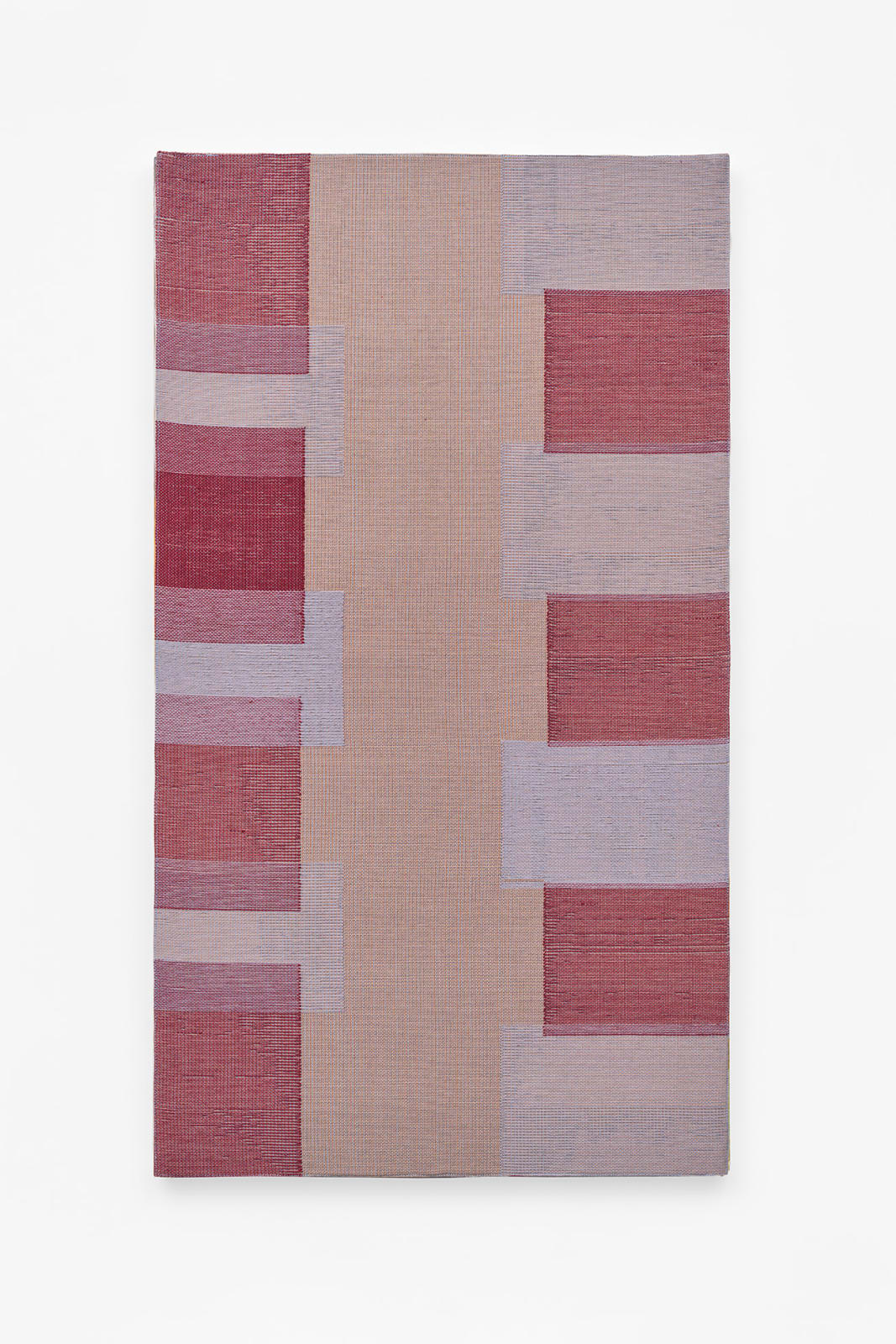 Miranda Fengyuan Zhang 张丰渊, Rice Field (Red and Gray Squares) 稻田（红灰色方块）, 2022