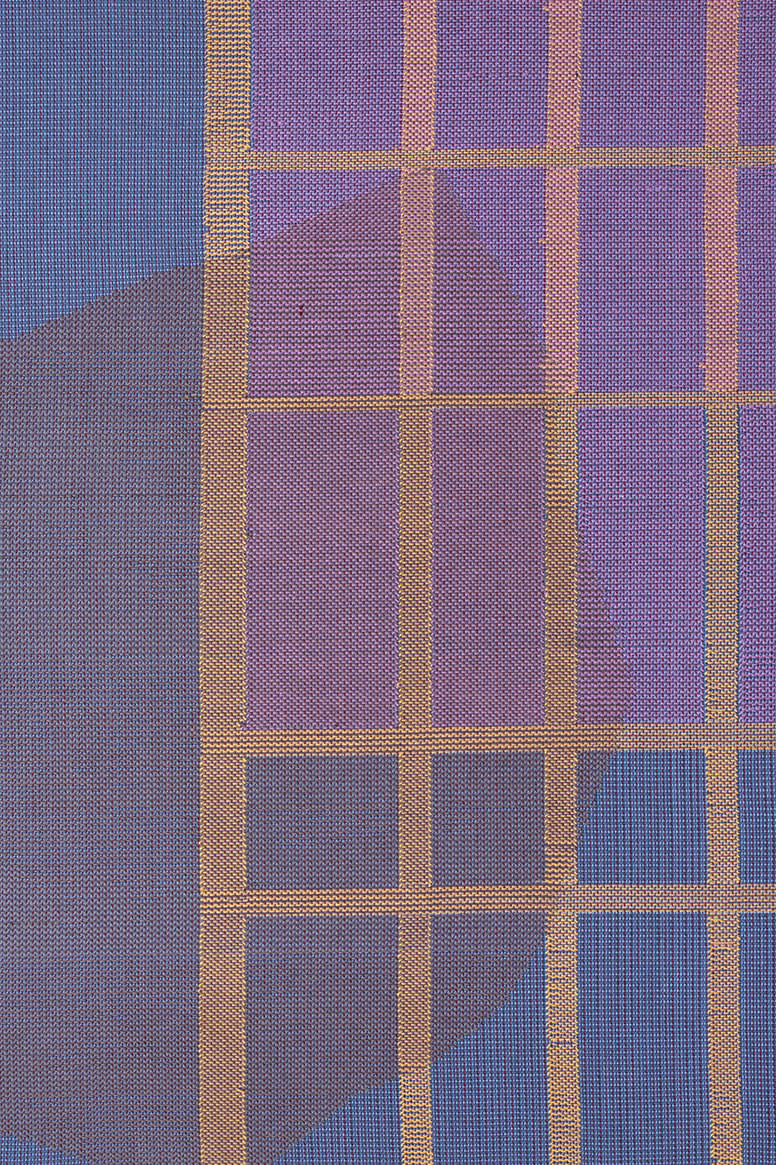 Miranda Fengyuan Zhang 张丰渊, Blue, Purple, Yellow Grid 蓝紫黄, 2023