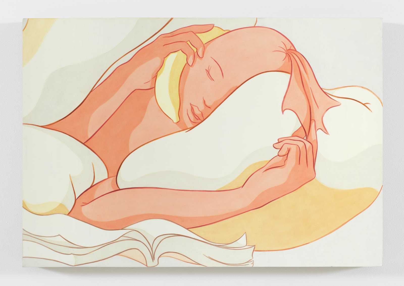 Ivy Haldeman 艾薇·海德曼, Crop, Open Book, Open Bun, Finger Tugs Do, Banana Phone 裁切，打开的书，打开的面包，手指拖曳，香蕉电话, 2019