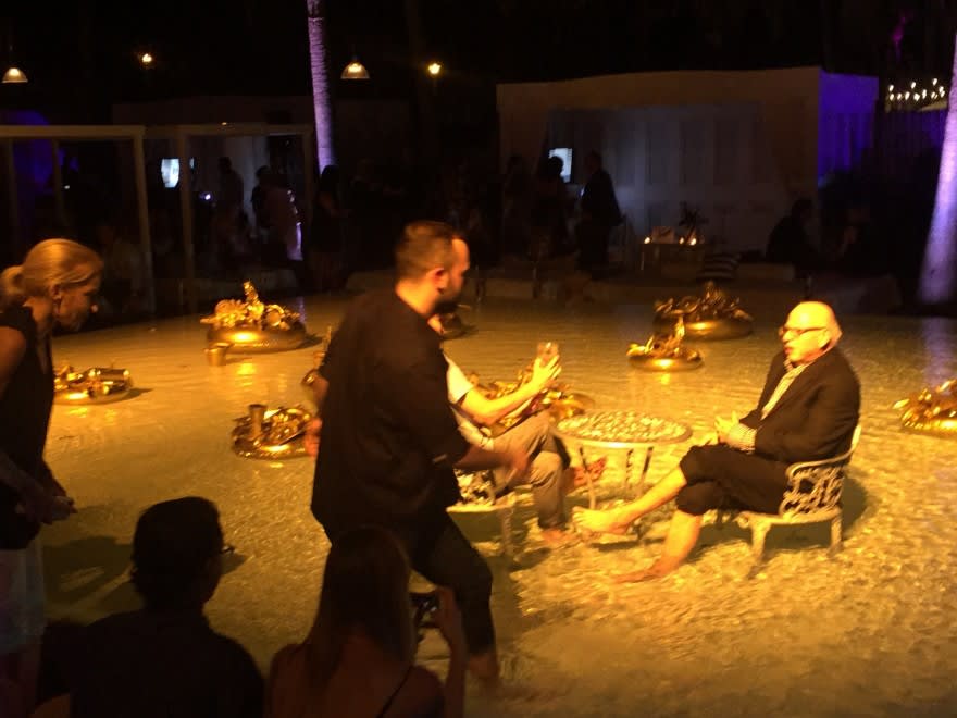 Carlos Betancourt, Golden Pond Wishes, ( commissioned for Art Basel MB Douglas Elliman private event, Delano Hotel pool), 2013-2017