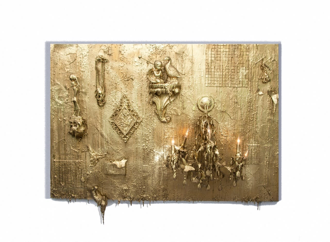 Carlos Betancourt, Wall Assemblage of Things Past I, for Alberto, 2012, 2012