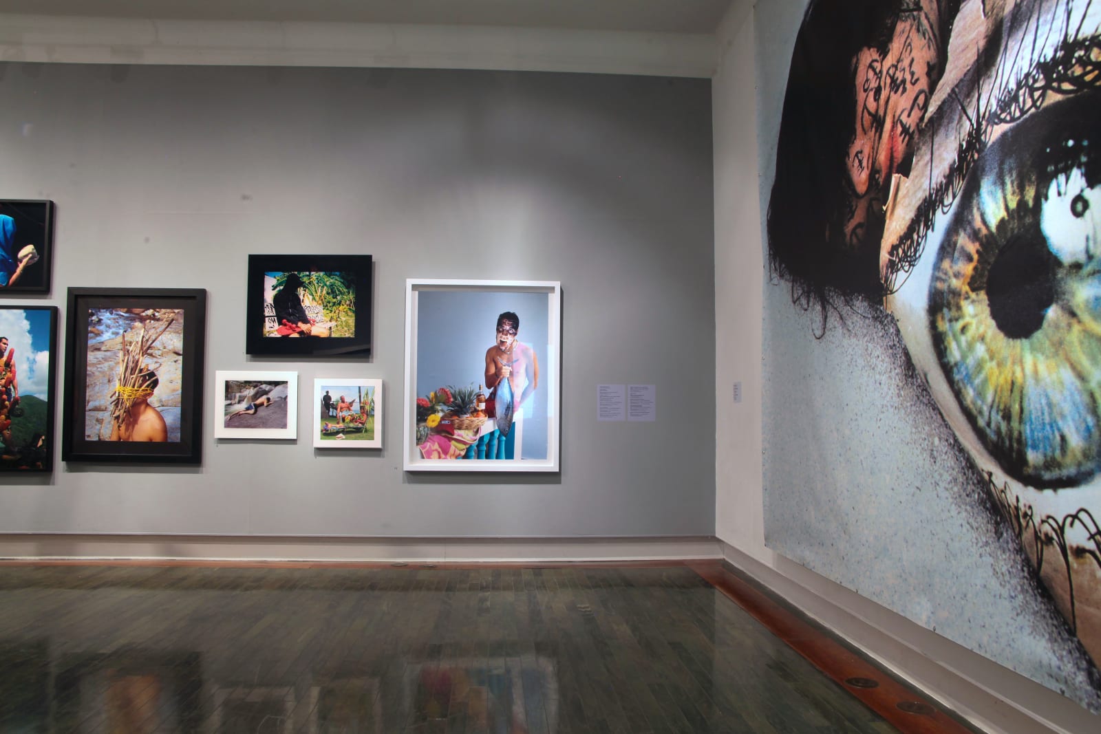 Salon style wall installation, MACPR exhibit