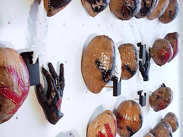 Carlos Betancourt, Formulae for Life, Coconuts as Souvenirs (detail), 1997-99