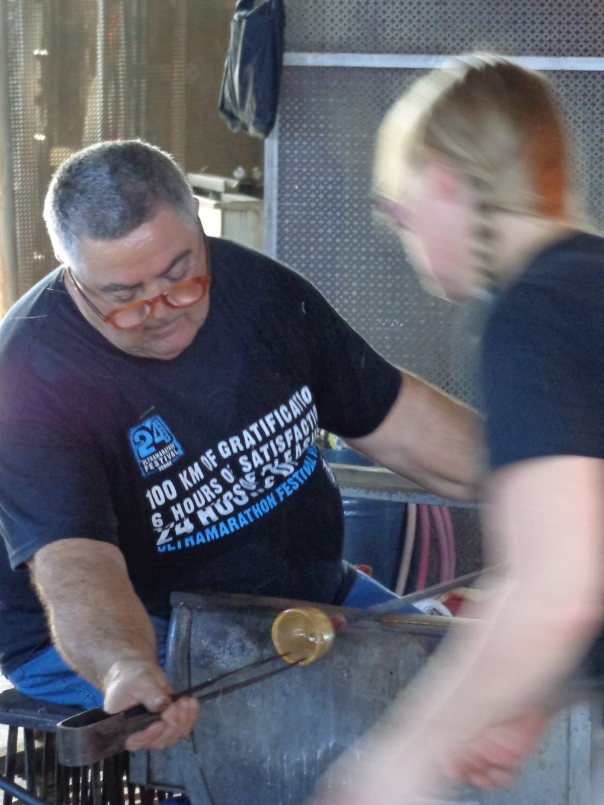 Carlos Betancourt in collaboration with Alberto Latorre, (Master glass blower Silvano) Cake Atomic, Murano (Berengo Studio Commission, Glasstress, Venice Project, 2012