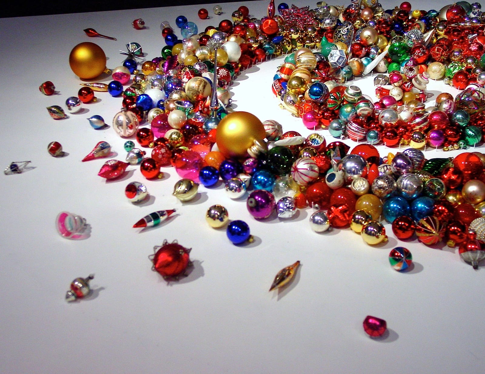 Carlos Betancourt, Re-Collections, Collected Ornaments installation, (detail view), 2003
