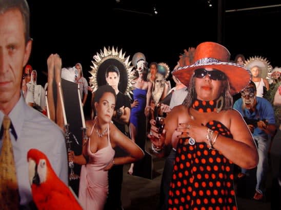 Carlos Betancourt, Installation, The Cut-Out Army, (detail area view), 2006