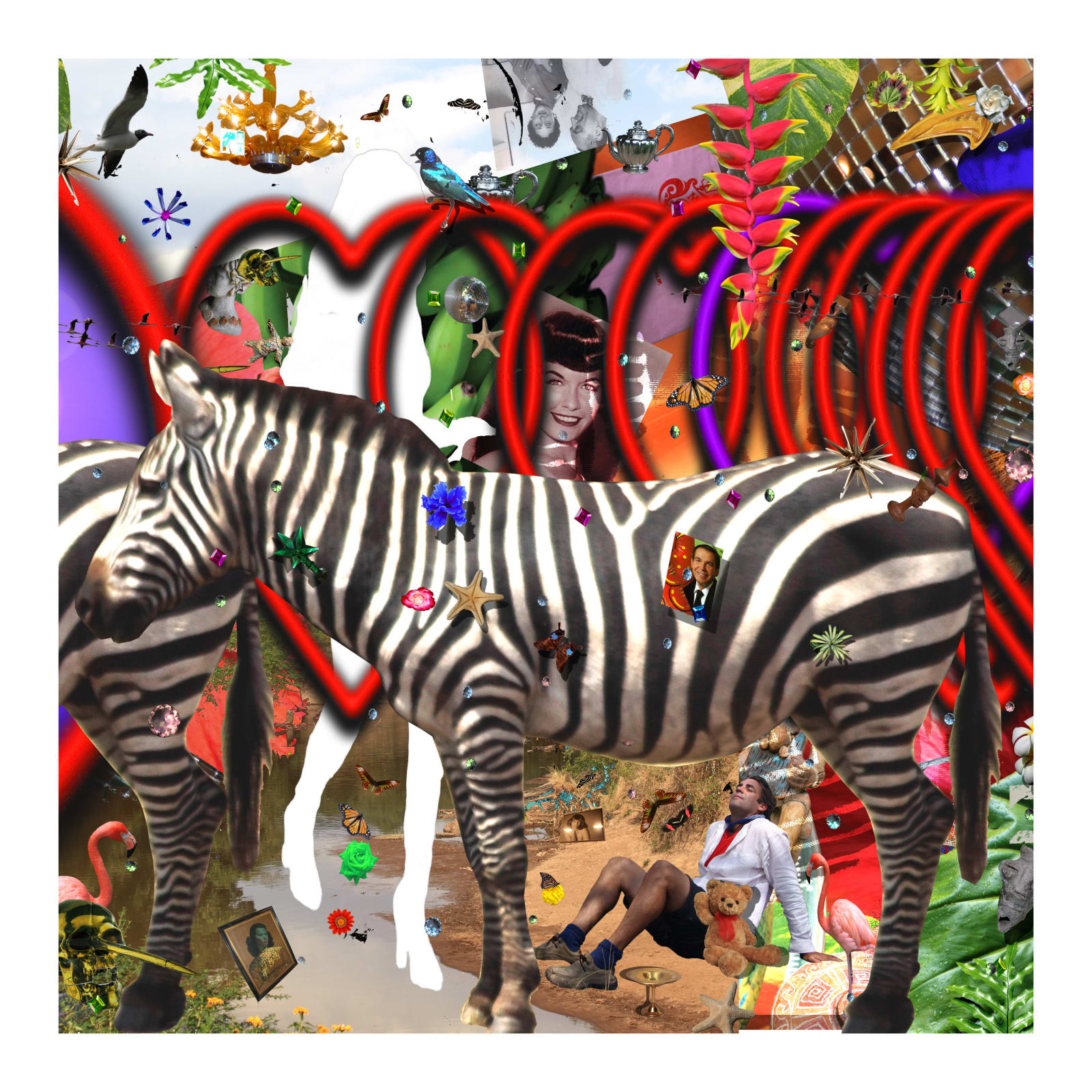 Carlos Betancourt, About Kenya and Candies, Zebra and Betty page, 2010