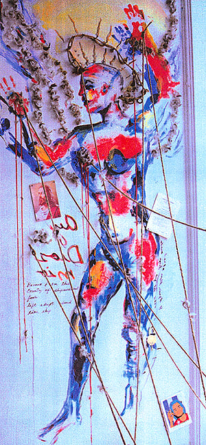 Carlos Betancourt, From El Angel Agotado ( site specific installation), 1992-1994