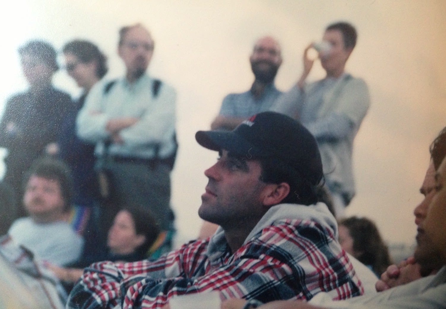 Carlos Betancourt, Sound Symbols Project, site specific installation, Miami Beach, Florida (event day, poetry reading with poets Richard Blanco and Campbell Mc Grath), 2000