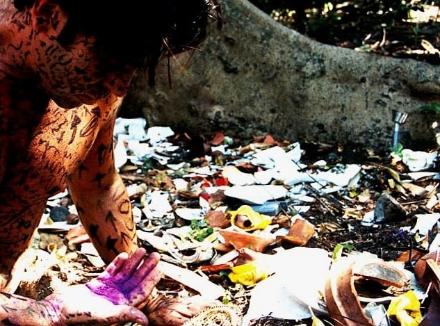 Carlos Betancourt, Untitled, (photo performance en el rio) I, 2001