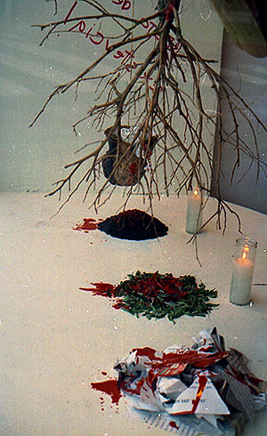 Untitled (food installation) detail