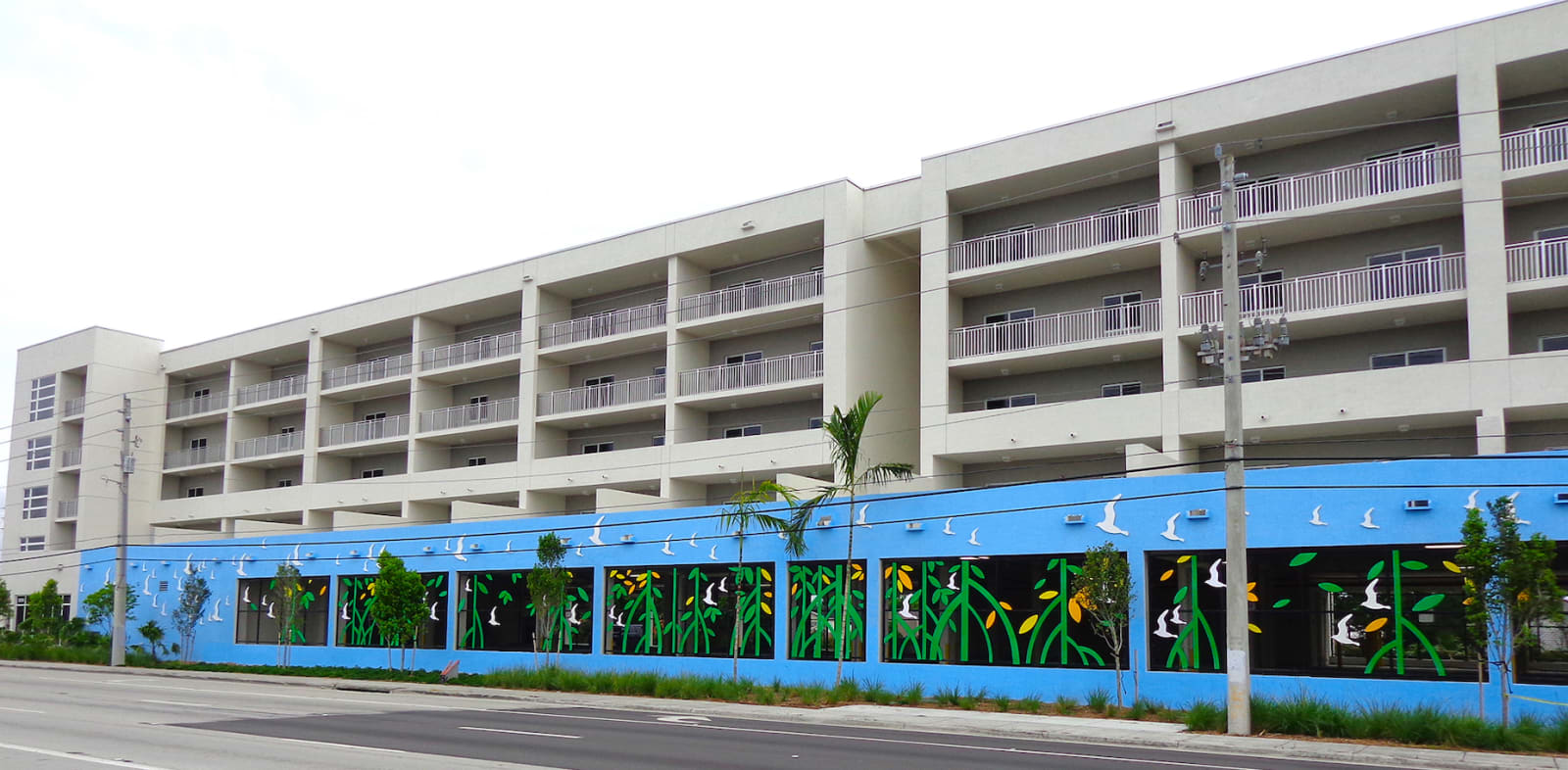 Carlos Betancourt in collaboration with Alberto Latorre, ForEverglades, Gran Via housing project, (Public Art Commission) Overall view , 2014