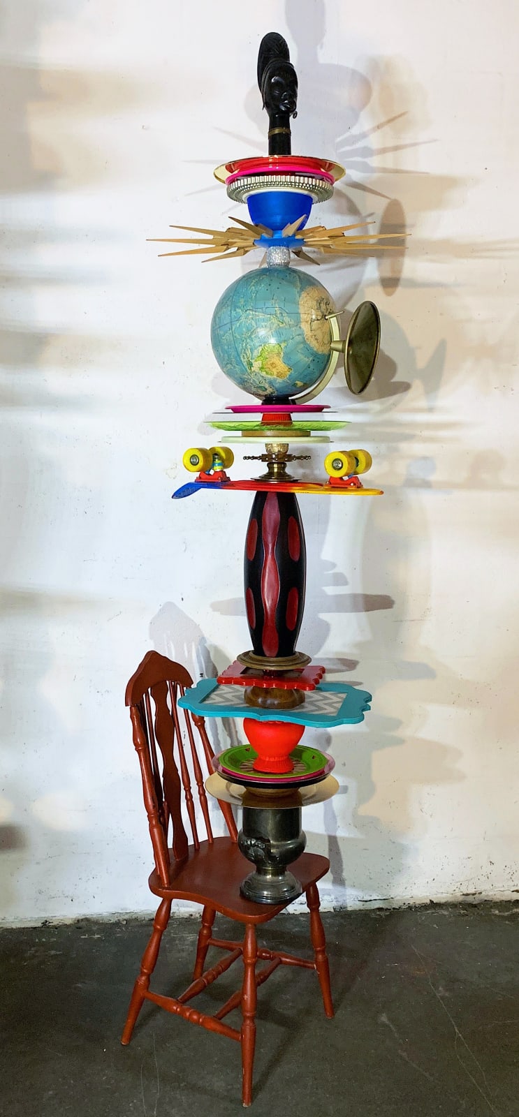 Carlos Betancourt, On the Edge: The Hopeful Forest (African amulet), 2019