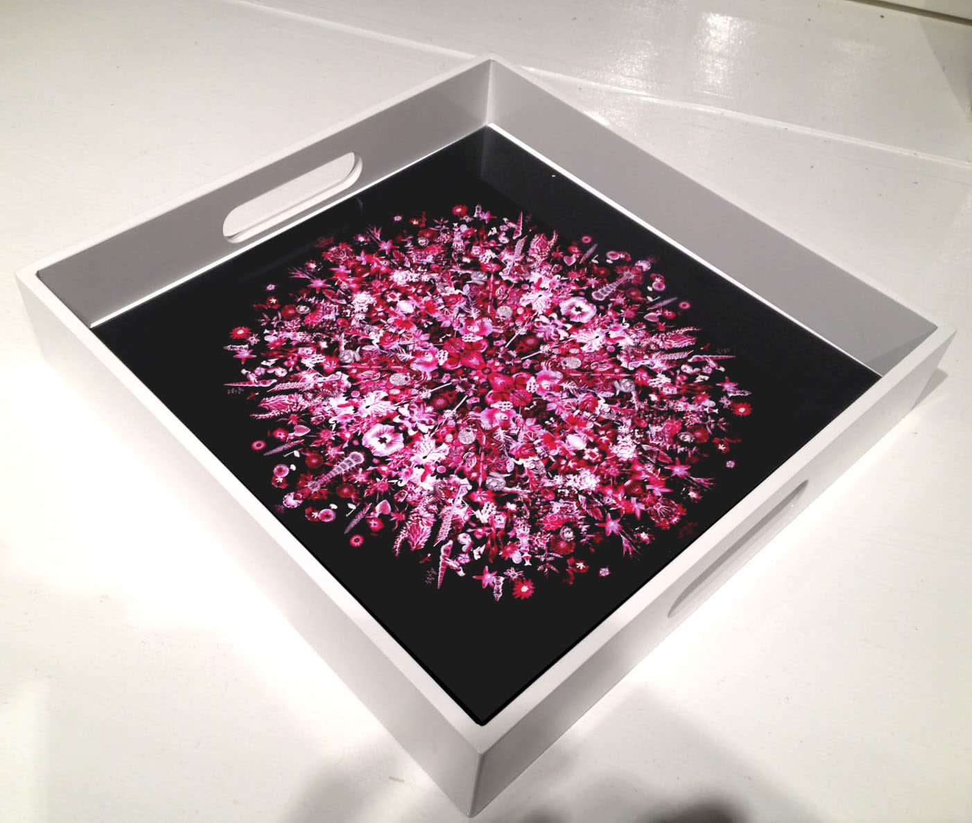 Carlos Betancourt, Le Trays, (trays with artwork images project), 2014-present