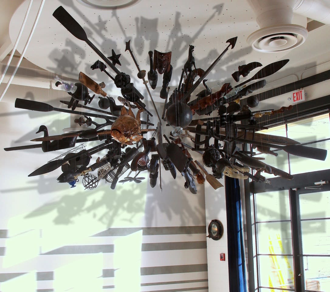 Carlos Betancourt in collaboration with Alberto Latorre, Suspended Sculptures series, Appropriations from el Rio, 2013