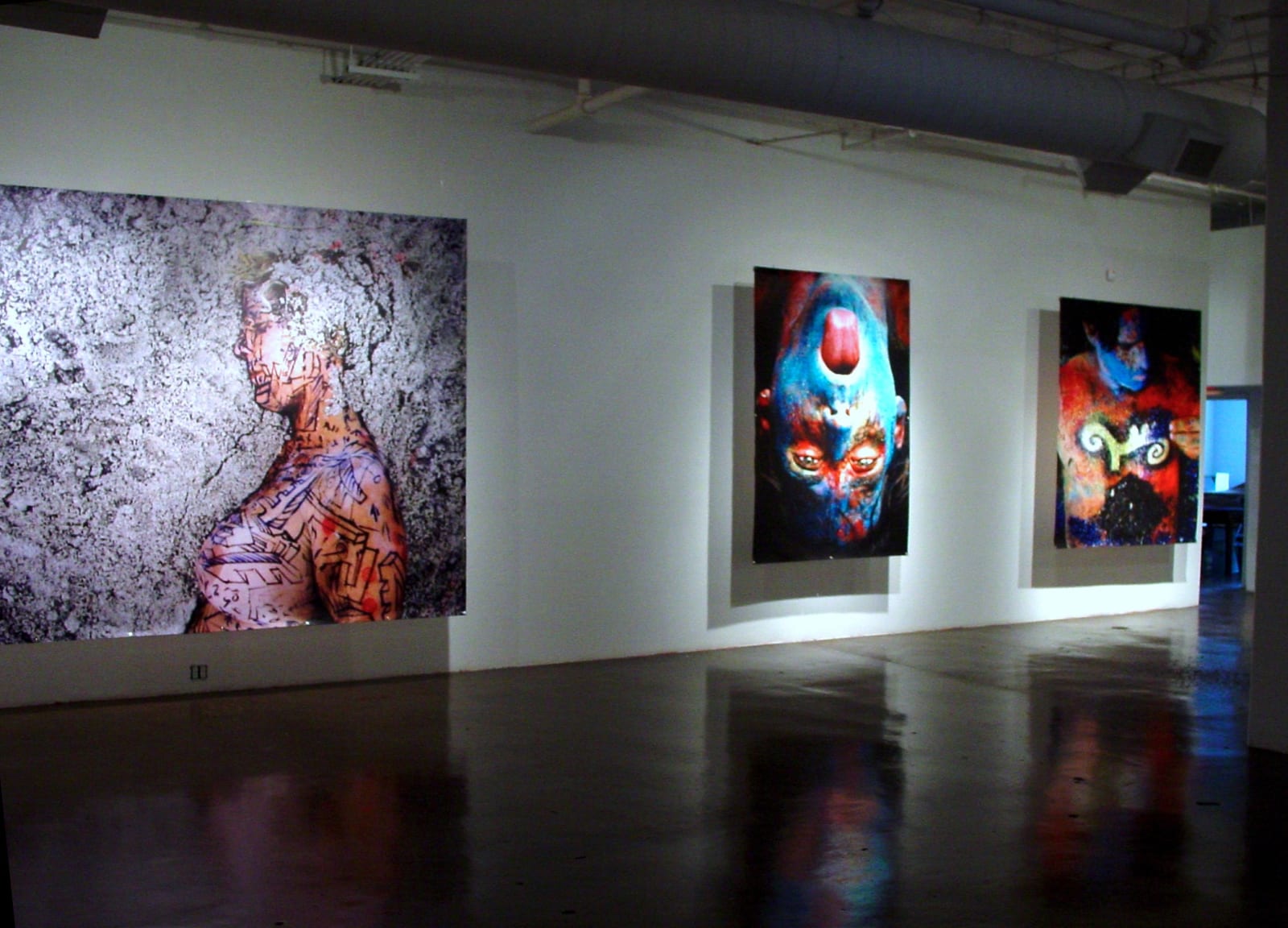 Carlos Betancourt, ( Exhibit view ) Blue Star Art Space, San Antonio Texas, 2002