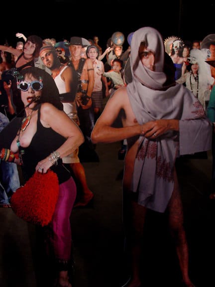 Carlos Betancourt, Installation, The Cut-Out Army, (detail view), 2006