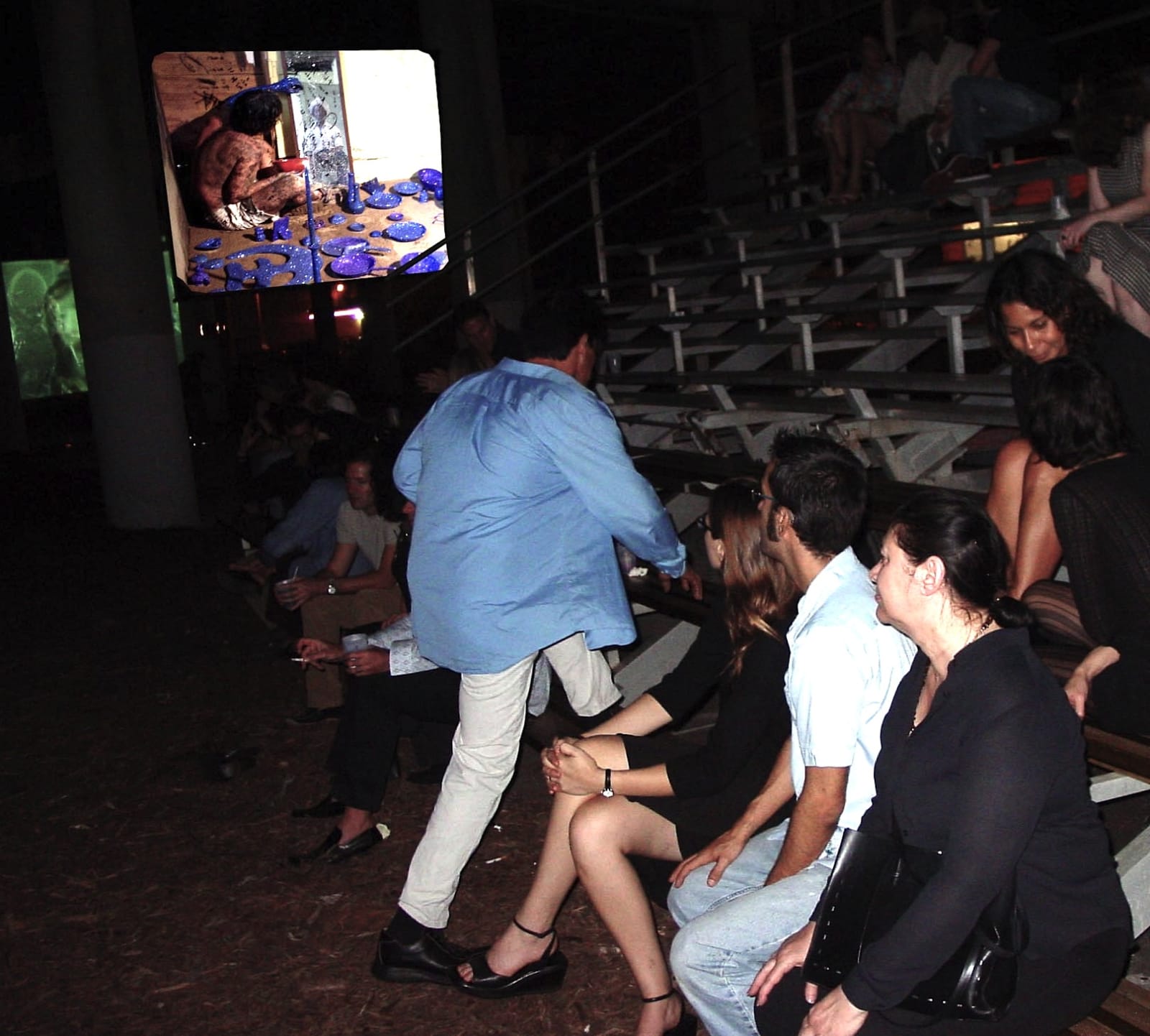 Carlos Betancourt, Neutral Ground, Aracoel's Video, (site specific video projection in collaboration with George Sanches), 2002