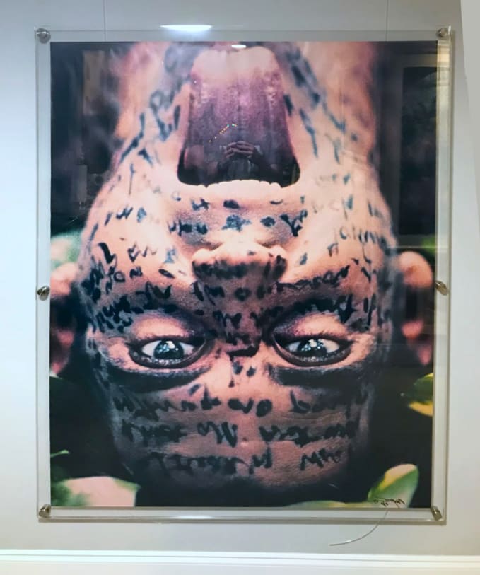 Carlos Betancourt, Self Portrait with Letter to Bartolome De Las Casas, 2001