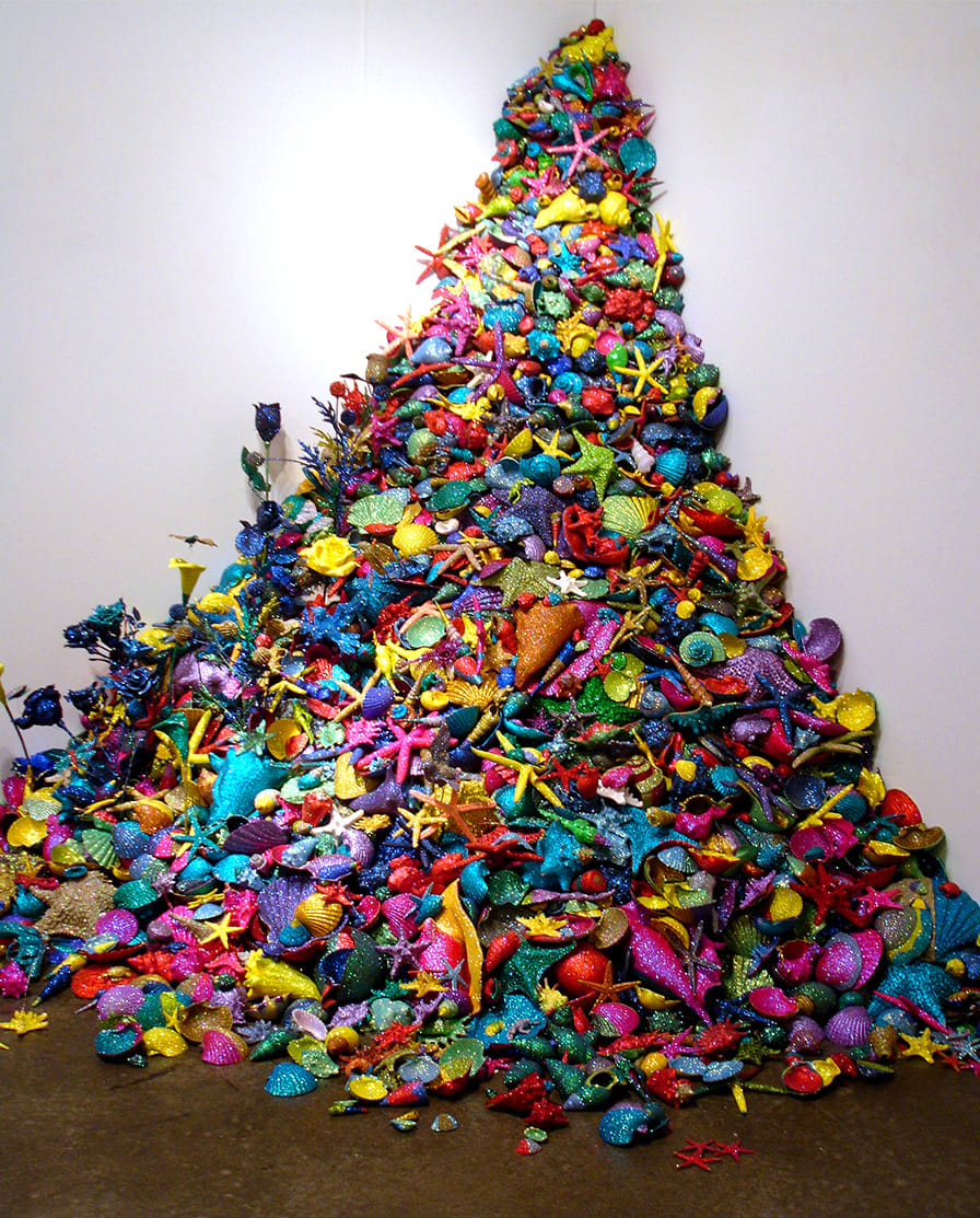 Carlos Betancourt, Re-Collections Seashells installation, 2006