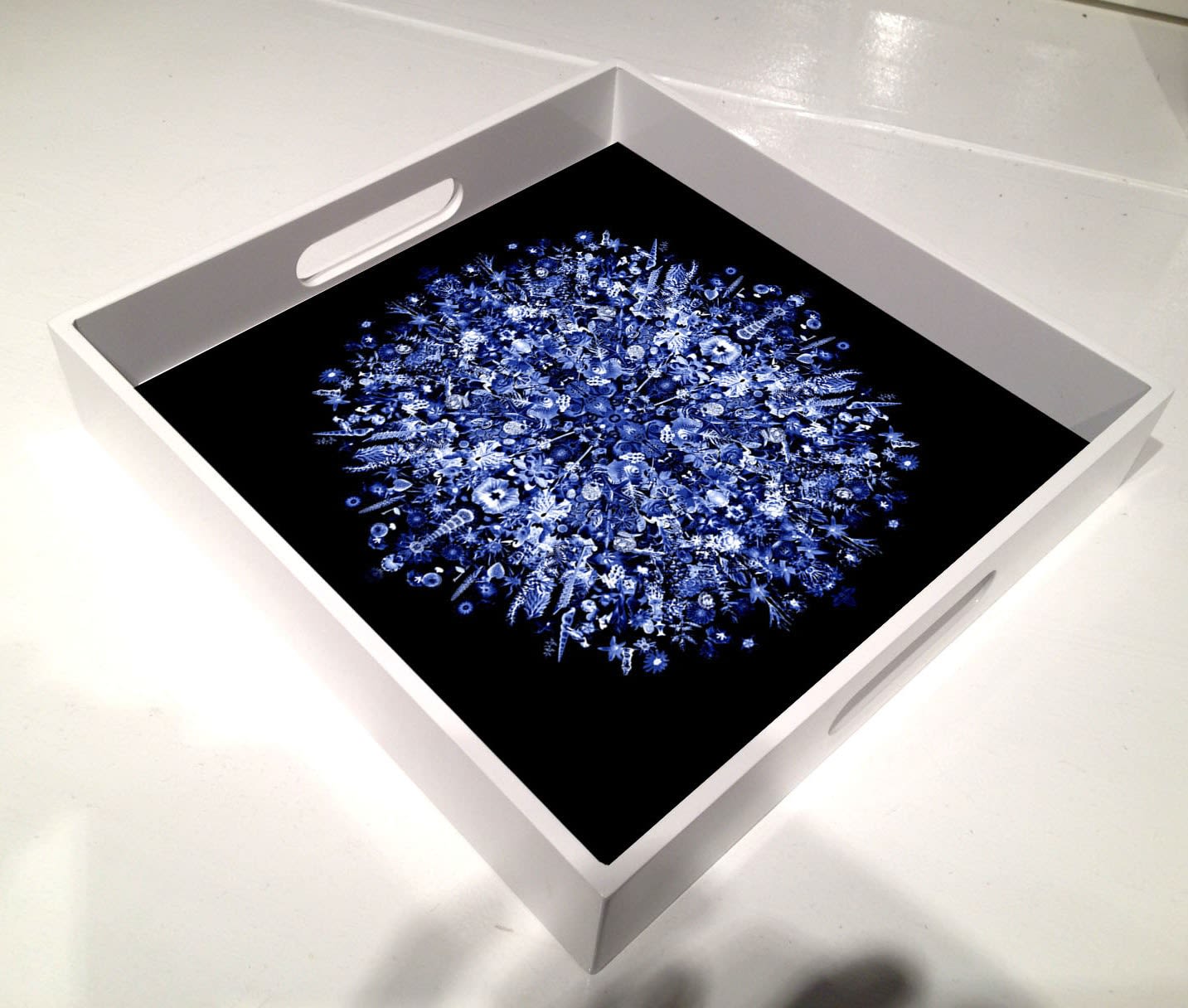 Carlos Betancourt, Le Trays, (trays with artwork images project), 2014-present