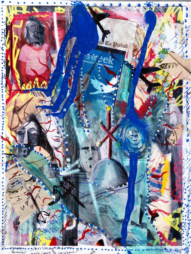 Carlos Betancourt, Photo collage w masks, 1995