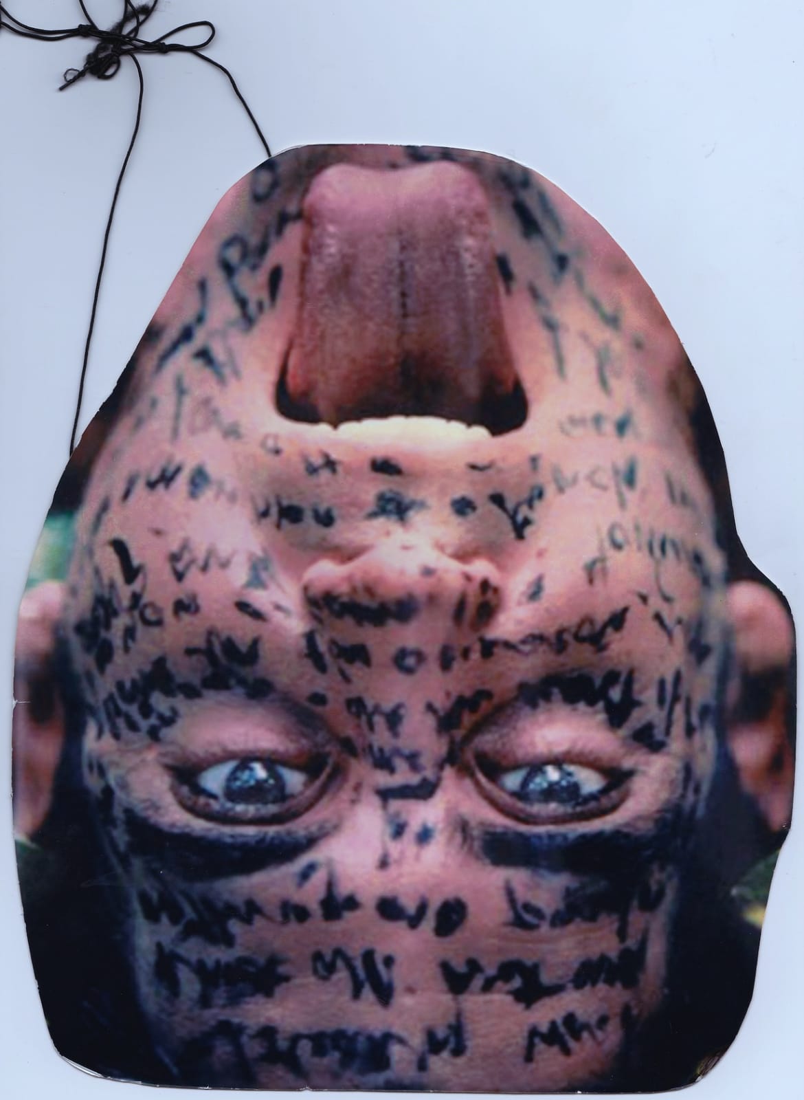 Carlos Betancourt, Self Portrait with Letter to Bartolome de las Casas, La Mascara, 2001