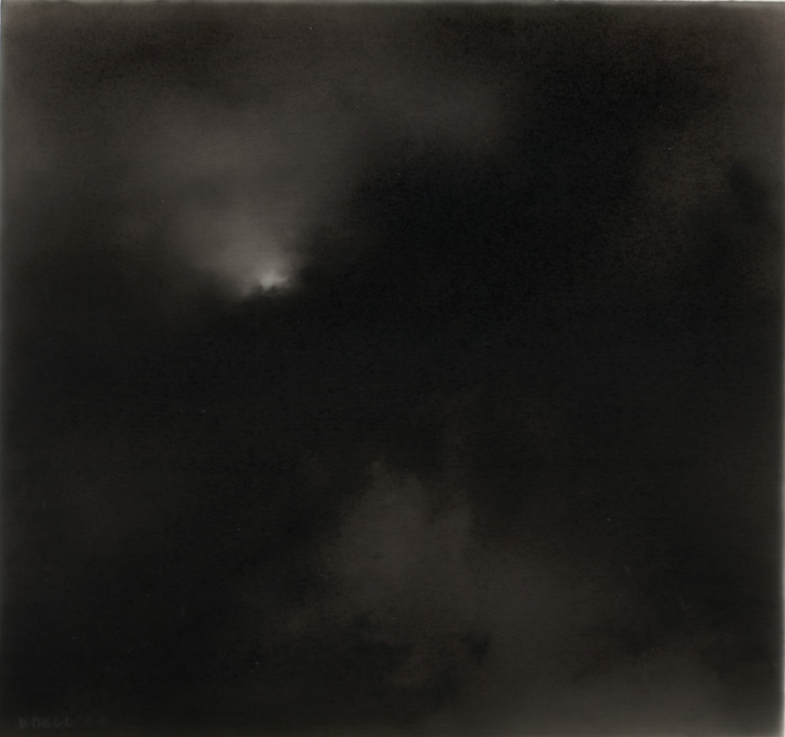 Dozier Bell Night wind, 2, 2008 charcoal on Mylar 3.25 x 3.5 inches (BELL 1)