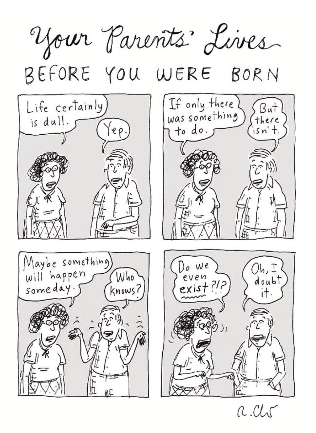 Roz Chast, Your Parents Lives Before You Were Born, 2024, June 24