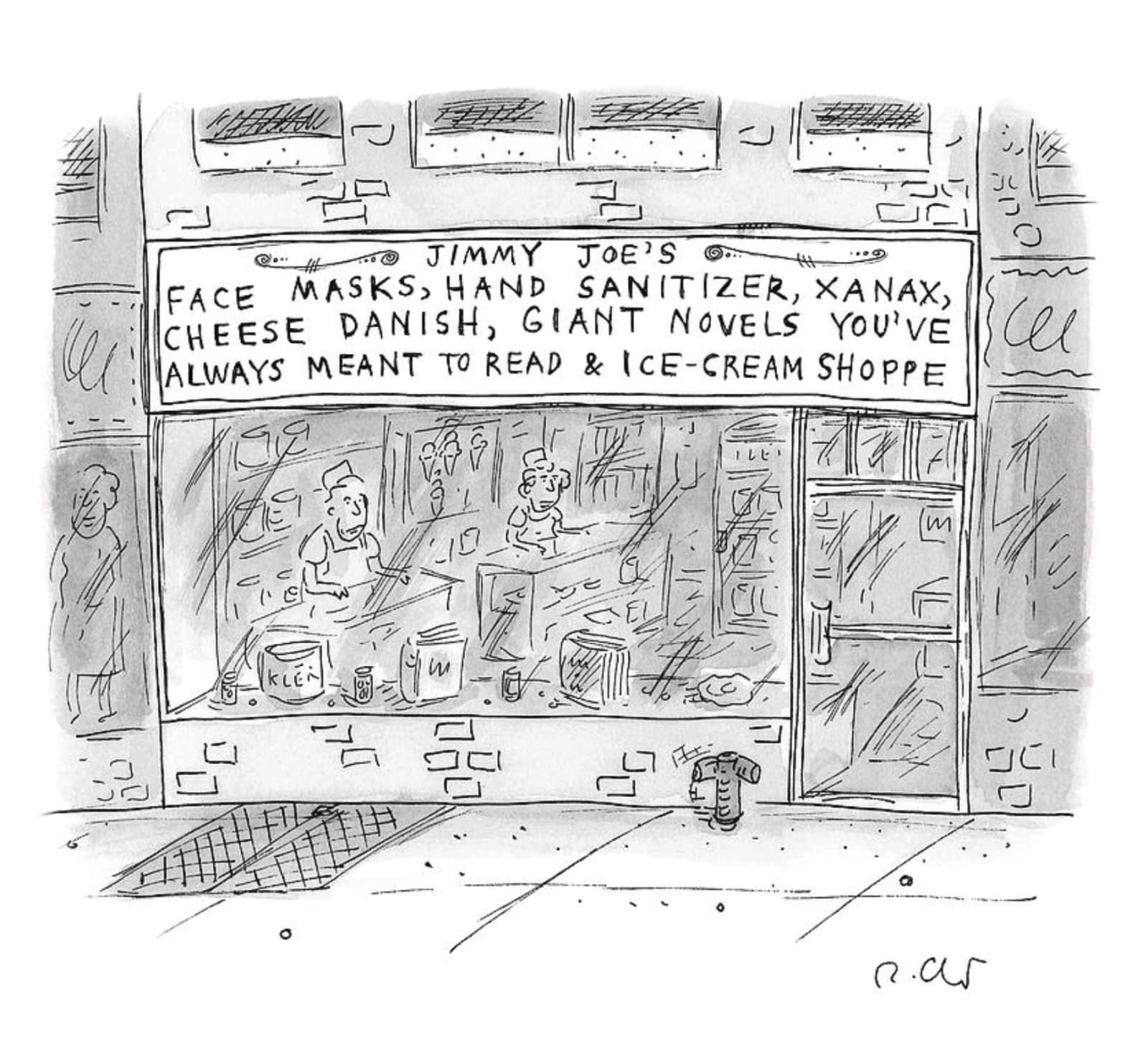Roz Chast, Jimmy Joe's, 2020, Mar 23