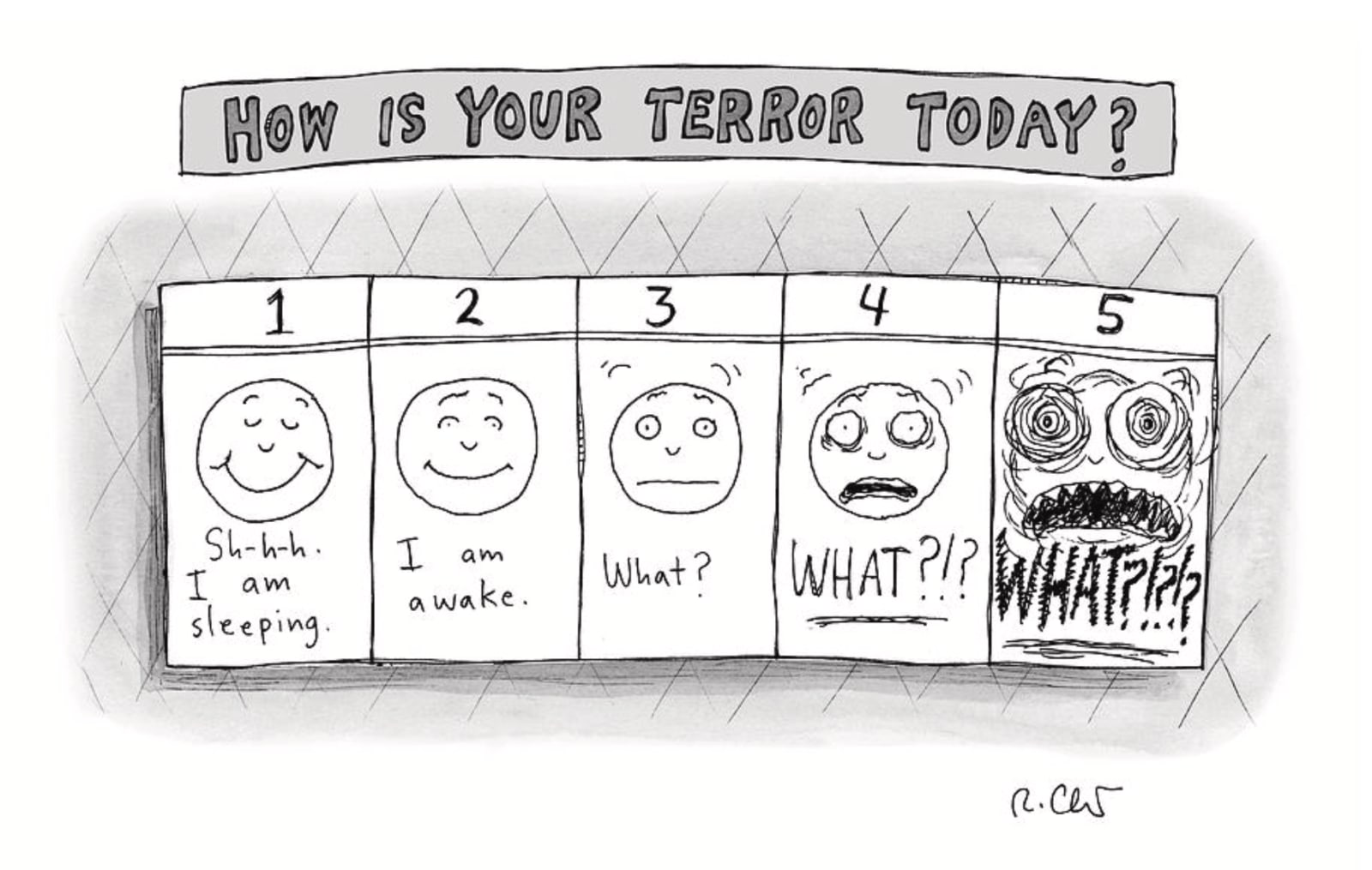 Roz Chast, How is Your Terror Today, 2020, Mar 30