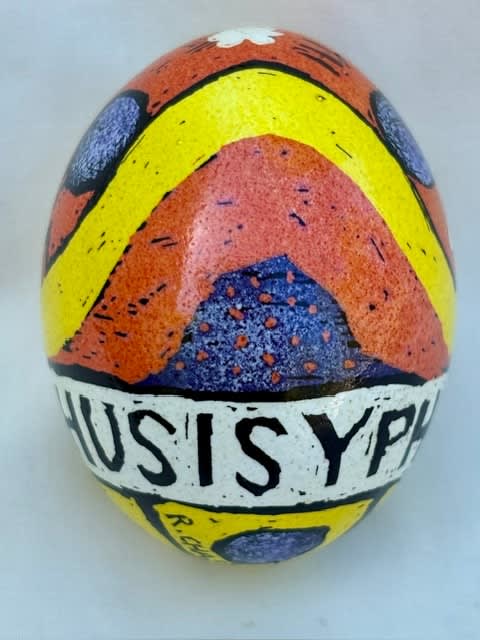 Roz Chast, Orange Sisyphus, 2025