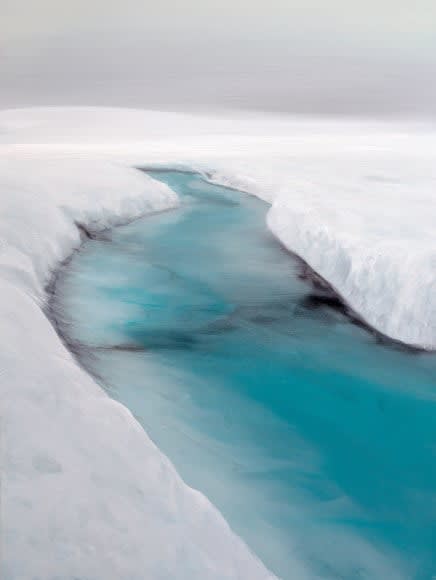 stream through ice