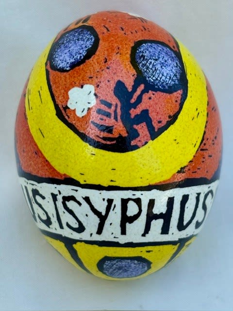 Roz Chast, Orange Sisyphus, 2025