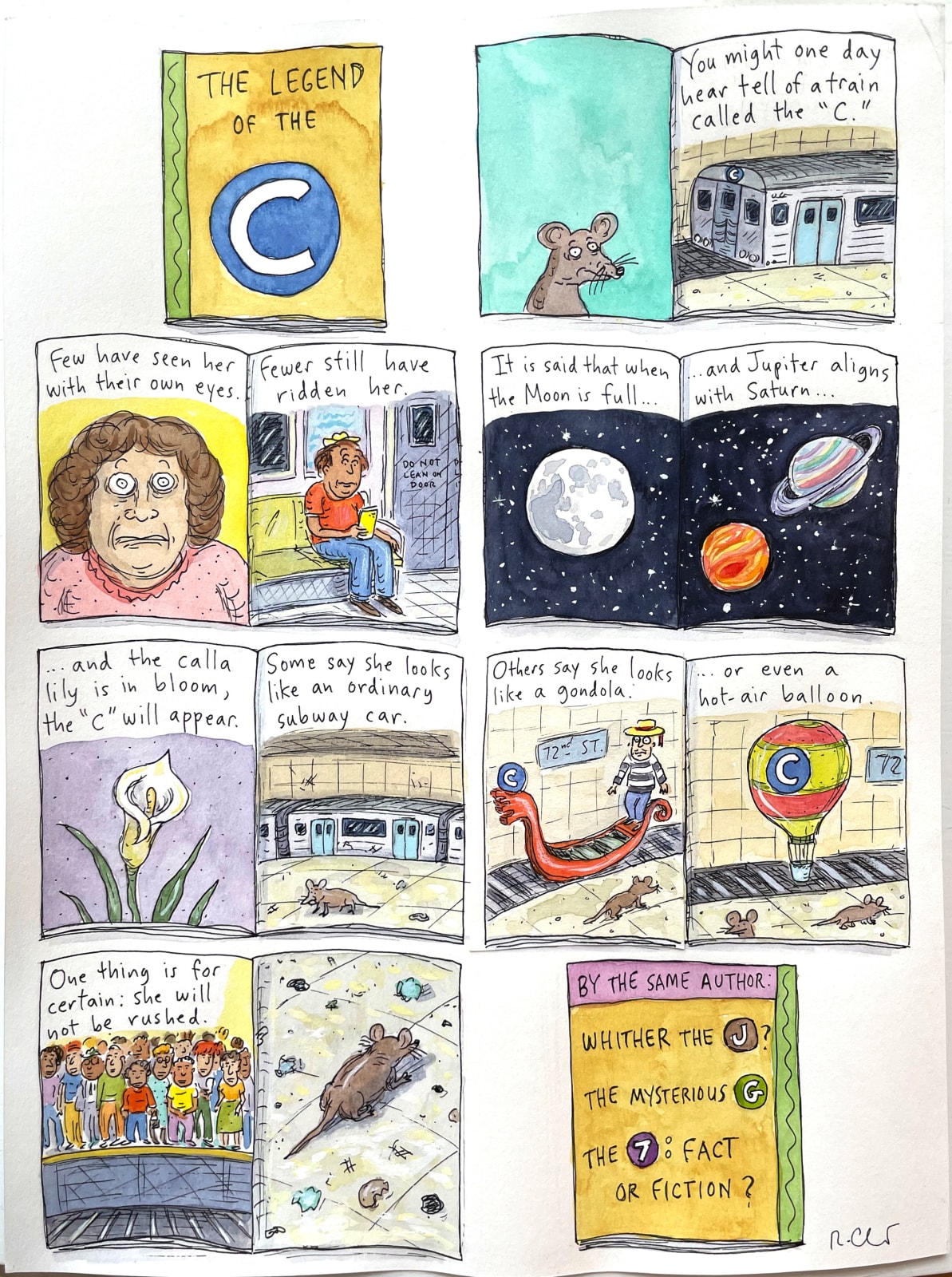 Roz Chast, The Legend of the C (Sketchbook), 2023, Apr. 3