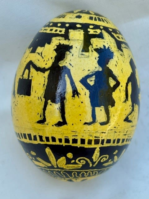 Roz Chast, Yellow Black Amphora, 2025