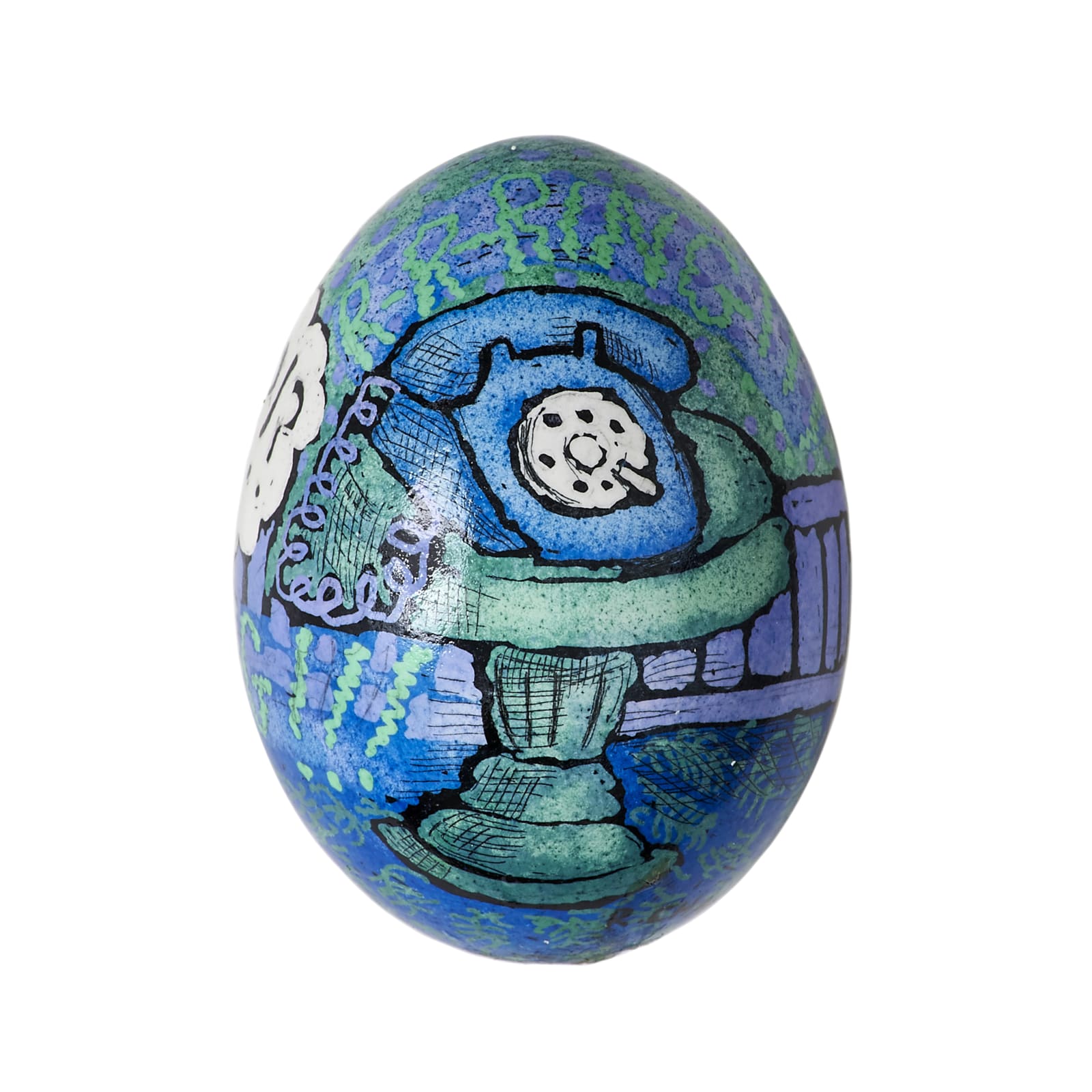 Roz Chast, Egg #69 (Blue Green Man), 2010-13