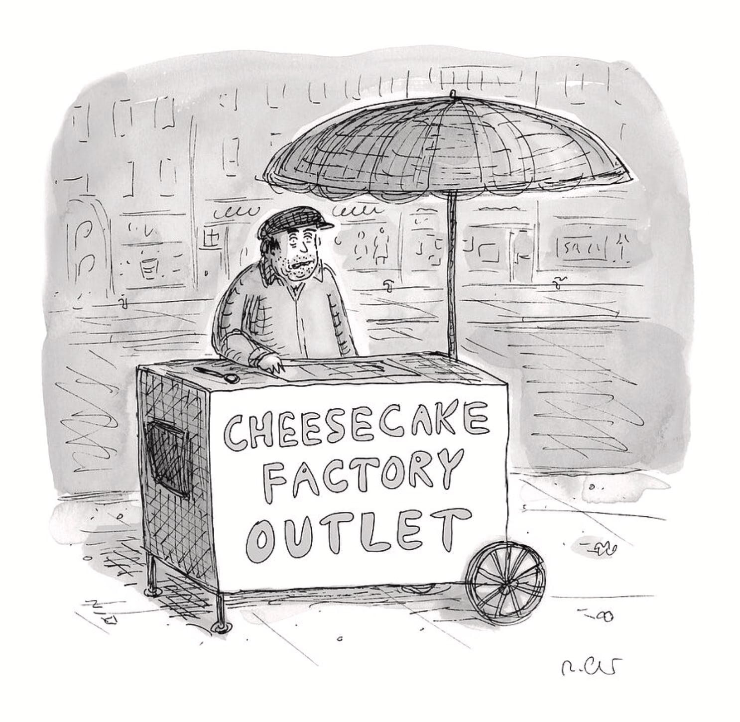 Roz Chast, Cheesecake Factory Outlet, 2025, February 10