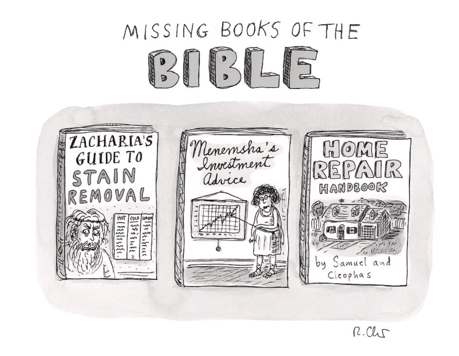 Roz Chast, Missing Books of the Bible, 2022, July 11