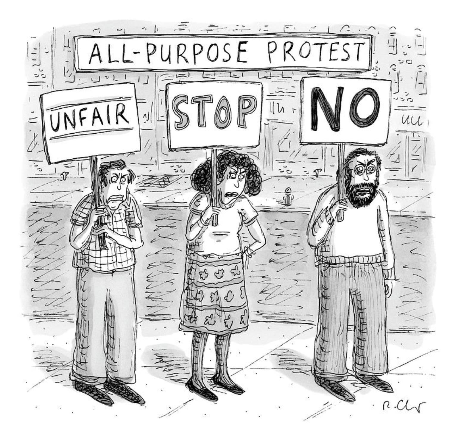 Roz Chast, All Purpose Protest, 2014, Feb 3