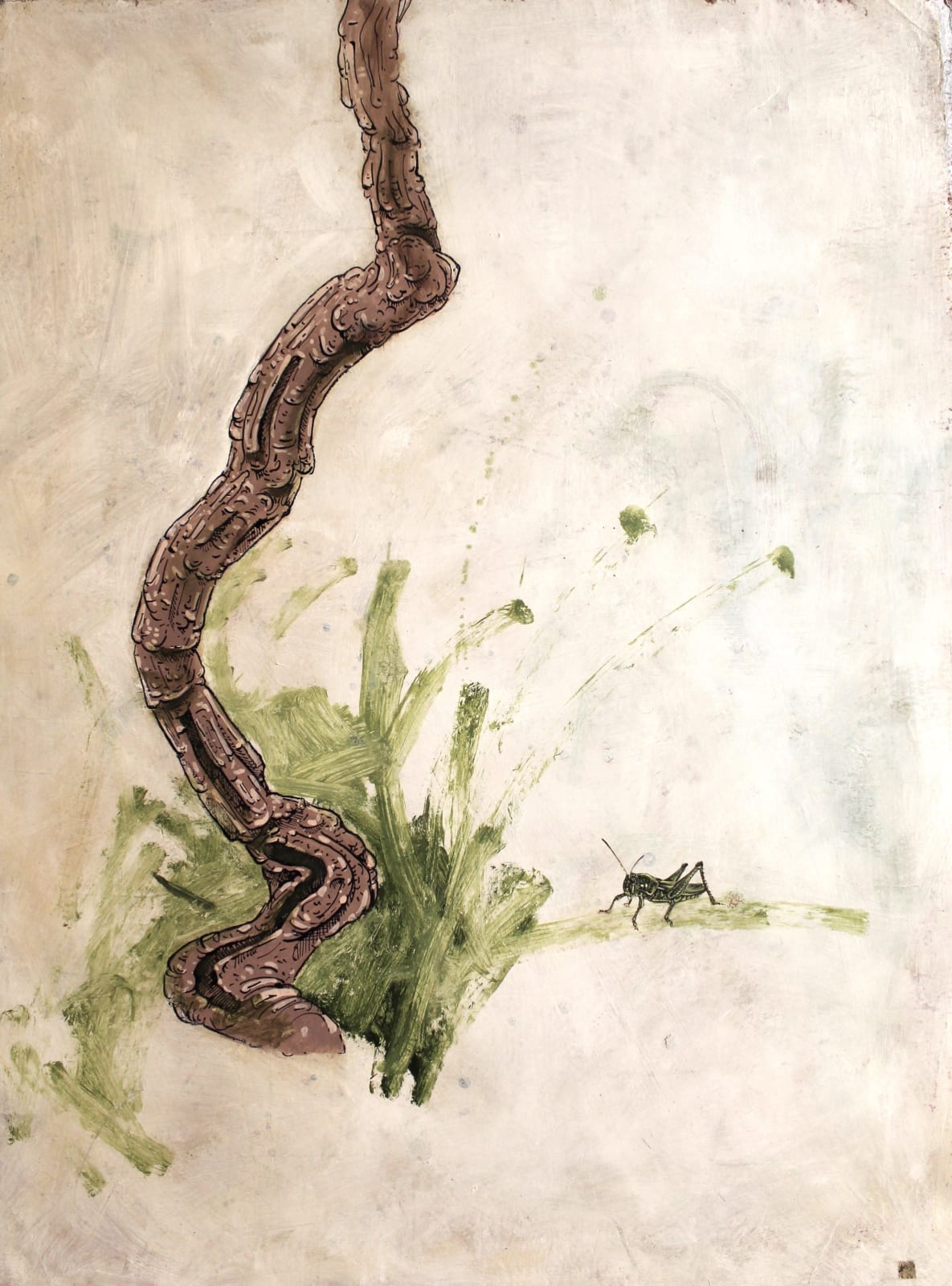 Nathaniel Aric Galka, "Perch and flirt...", 2019