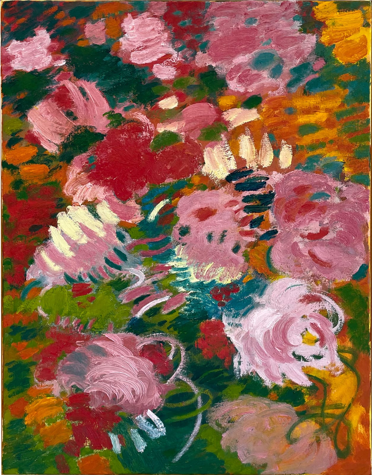 Abstract colorful flowers