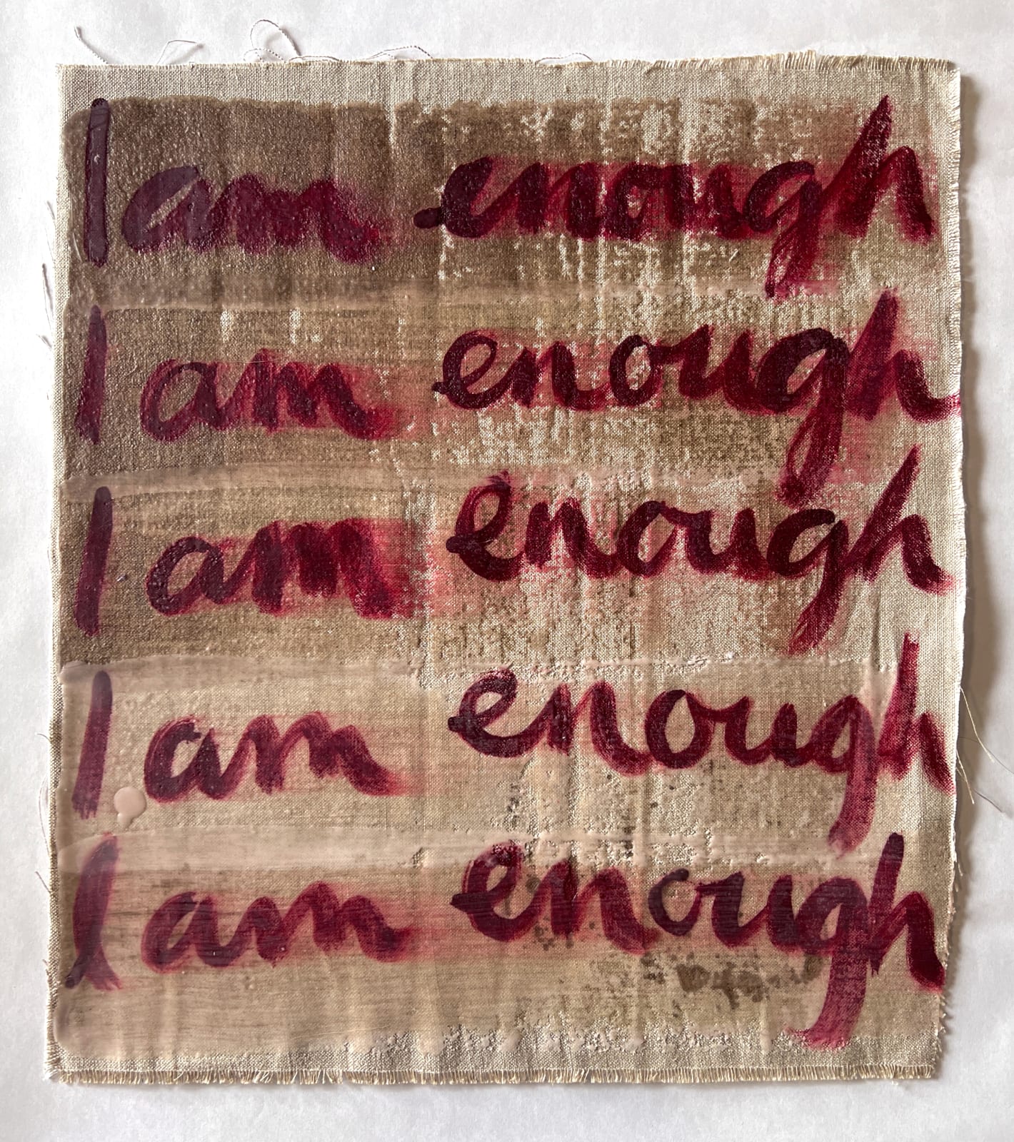 Victoria Cantons, A mantra for life (I am enough), 2021