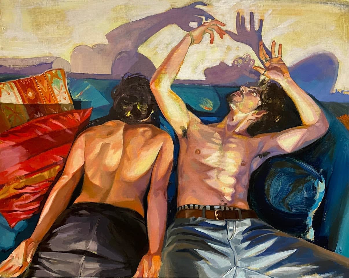 Naila Hazell, Interacting with shadows, 2022