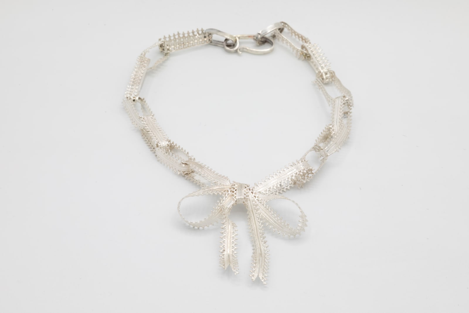 Leo Costelloe, Sterling Silver Lace Bow Chain, 2024 | STUDIO WEST